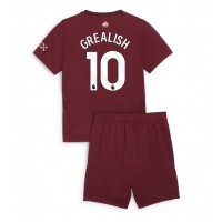 Dres Manchester City Jack Grealish #10 Tretina pre deti 2024-25 Krátky Rukáv (+ trenírky)